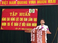 Liên minh Hợp tác xã tỉnh Cao Bằng phối hợp với Ban điều phối kinh doanh cho nông hộ (CSSP) tỉnh thực hiện tuyên truyền, tư vấn, hỗ trợ các Nhóm sở thích /Tổ hợp tác trong vùng dự án phát triển thành Hợp tác xã