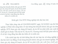 Thông báo khuyến khích, kêu gọi các HTX tham gia xây dựng kế hoạch, dự án hỗ trợ phát triển sản xuất theo chuỗi giá trị thuộc Tiểu dự án 02, Dự án 03, Chương trình MTQG phát triển kinh tế xã hội vùng đồng bào dân tộc thiểu số và miền núi