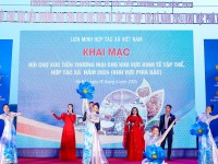 Khai mạc Hội chợ xúc tiến thương mại cho khu vực kinh tế tập thể, hợp tác xã năm 2024- khu vực phía Bắc