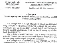 Kế hoạch Tổ chức Ngày hội khởi nghiệp đổi mới sáng tạo tỉnh Cao Bằng năm 2024 (Techfest Cao Bằng 2024)