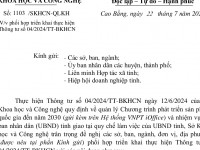 Triẻn khai thực hiện Thông tư số 04/2024/TT-BKHCN