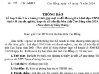 Thông báo Kế hoạch tổ chức chương trình gặp mặt và đối thoại giữa Lãnh đạo UBND tỉnh với doanh nghiệp, hợp tác xã trên địa bàn tỉnh Cao Bằng năm 2024 (Theo định kỳ hằng tháng)