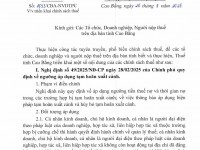 Triển khai chính sách thuế