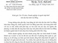 THÔNG BÁO VỀ VIỆC TĂNG CƯỜNG CÔNG TÁC QUẢN LÝ THUẾ ĐỐI VỚI LĨNH VỰC KINH DOANH LỮ HÀNH, KHÁCH SẠN VÀ DỊCH VỤ LƯU TRÚ