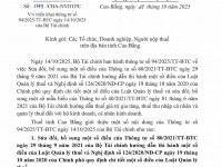 Triển khai thông tư số 94/2025/TT-BTC ngày 14/10/2025 của Bộ Tài chính