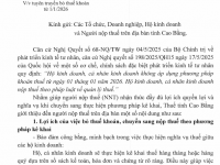 Về việc tuyên truyền bỏ thuế khoán từ 01/01/2026