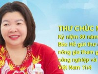 Thư chúc mừng kỷ niệm 80 năm ngày Bác Hồ gửi thư cho điền chủ, nông gia tham gia hợp tác xã nông nghiệp và Ngày Hợp tác xã Việt Nam 11/4