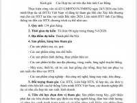 Công văn đăng ký tham gia Hội chợ Xúc tiến thương mại cho các HTX khu vực miền Bắc năm 2026