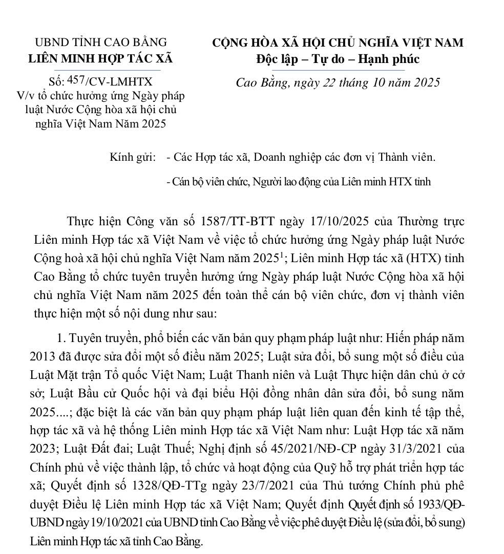 Tổ chức hưởng ứng Ngày pháp luật Nước Cộng hòa xã hội chủ nghĩa Việt Nam Năm 2025